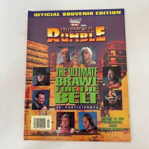 RARE WWF Royal Rumble 1992 Official Arena Souvenir Edition Program, Hogan, Flair